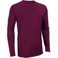 thumbnail image 3 of Russell Athletic Men's Long Sleeve Performance Tee, Maroon, 4X-Large, 3 of 5