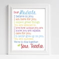 thumbnail image 2 of 11x14" Classroom Poster Dear Students Art Inspirational Poster for Elementary School Teacher, 2 of 2