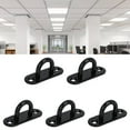 thumbnail image 4 of Black Oval Pad Eye Plate, 304 Stainless Steel, Ceiling Chandelier, Ceiling Fan, Hanging Swing, 4 of 7