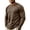 Khaki_014, variant on Domuza Mens Long Sleeve Shirt with Pocket Crew Neck Shirts Casual Solid Lightweight Basic T-Shirt Brown XL
