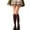 Coffee, variant on Daznico Women's Knit Knee High Socks Semi Opaque Stretch Soft Breathable Daily Dress Matching Mid Calf Stockings