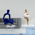 thumbnail image 2 of Escultura Abstracta De Pensador Humano, Adorno Creativo, Estatua De Resina Versátil, Decoración Estética De Escritorio Para Oficina, Boda Y Bar., 2 of 8