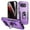 Purple+Black, variant on ChicShell for Google Pixel 9A Case with Ring Holder Stad, Military Grade Shockproof Compatible with Car Mount Rugged Bumper Phone Case Shockproof Protective Back Cover for Women Men, Purple+Black
