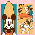 thumbnail image 3 of Disney - Mickey & Friends - Donald Duck, Goofy, & Pluto - Sun, Sand, & Surf - Toddler And Youth Girls Raglan Graphic T-Shirt, 3 of 5