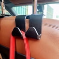 thumbnail image 3 of Speravity Ganchos de coche Soporte de teléfono colgante para asiento trasero de coche Estuche de almacenamiento de gancho interior invisible Colgador de Ventana automotriz 2 ganchos negros. Speravity VI022556-02, 3 of 6