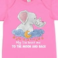 thumbnail image 4 of Inktastic My Tia Loves Me to the Moon and Back Elephant Family Boys or Girls Baby Bodysuit, 4 of 5