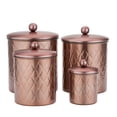 thumbnail image 3 of Old Dutch International 1863RG 1.75-4.75 qt. Embossed Diamond Canister Set, Rose Gold - 4 Piece, 3 of 3
