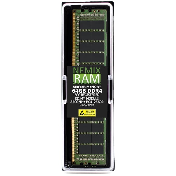 Memoria para servidor NEMIX RAM de 64 GB DDR4 3200 MHz ECC Registered