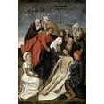 thumbnail image 2 of Van Der Goes, Hugo 17x24 Gold Ornate Wood Framed with Double Matting Museum Art Print Titled - Lamentation, 2 of 4