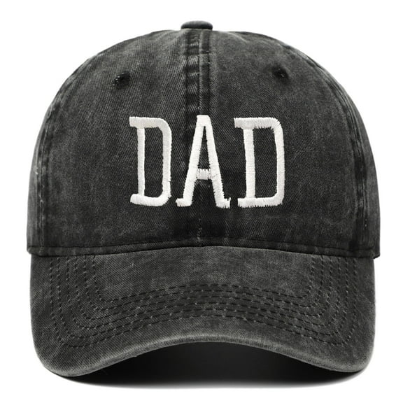 IDALL Dad Hat Baseball Cap 2025 Hats For Men Aesthetic Washed Distressed Baseball Cap Dad Embroidered Pigment Dyed Profile Cotton CapRunning Hat Hats for Men Black One Size