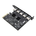 thumbnail image 1 of Type A PCIe 4X Adapter Card, Stable USB 3.2 Gen 2 PCIe Card 5 Ports  for, 1 of 7