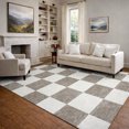thumbnail image 6 of Addison Rugs Mayfield Premium Machine Washable Transitional Geometric Taupe Rectangle Rug, 3' x 5', 6 of 6