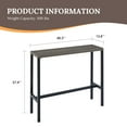 thumbnail image 2 of Vicllax Patio Rectangle Bar Table Metal Modern Style for Porch Garden (45.3"Lx13.8"Wx37.4"H), 2 of 6