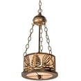 thumbnail image 4 of Meyda Tiffany 77904 Mountain Pine 10" Wide Mini Pendant - Rust, 4 of 6