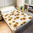 thumbnail image 3 of Sunflower Blanket 40"x50" White Chevron Fleece Blanket Soft Fuzzy Plush Throw Blankets Gifts for Adults Teens, 3 of 6
