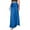 Blue, variant on WRKEKC Long Skirts for Women Summer, Summer Skirts for Women, Women's Trendy Solid Color A-Line Satin Invisible Zipper Long Skirt