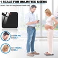 thumbnail image 5 of Bathroom Scales Digital Weight with BMI, Smart Weighing Body Scale with Easy-to-Read Backlit LED & Smartphone App sync with Bluetooth, Sturdy Tempered Glass, 400 lbs, Black, 5 of 9