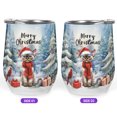 thumbnail image 2 of Merry Christmas Devon Rex Enjoys Catmas Winter Xmas Holiday 12oz Stainless Steel Wine Tumbler Insulated Cup with Lid Cat Lover Kitten Owner Gifts - 02022, 2 of 5