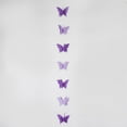 Efavormart 2 Pack 9ft Purple 3D Paper Butterfly String Banners