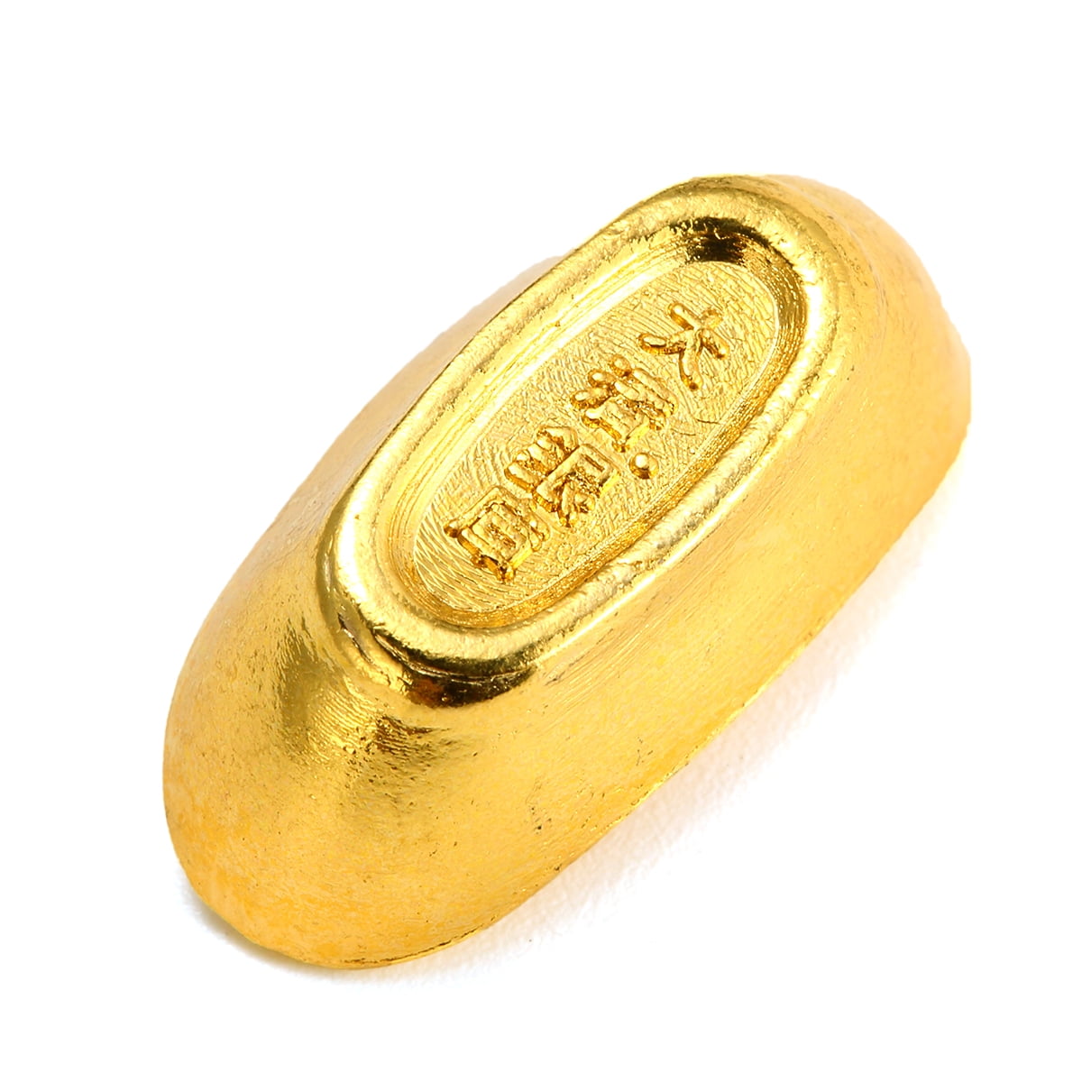 10pcs Lucky Money Golden Ingot Feng Shui Home Desk Decor Auspicious for Fortune