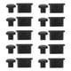 thumbnail image 1 of 10 pares de tapones antipolvo para auriculares de 3,5 mm y puerto tipo C para teléfonos Android, portátiles y PC (negro), 1 of 5
