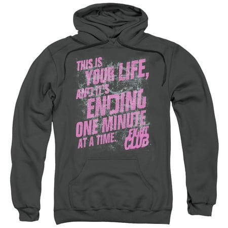 Fight Club Men's  Life Ending Hooded Sweatshirt (Best Hood Fights Ghetto Brawls)