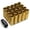 Gold, variant on J2 Engineering LN-T7-010-15-BL J2 Engineering 7075 -T6 Forged Aluminum M12X1.5 16Pcs 60mm Height Open -End Lug Nut Set w / 4Pcs Lock+Key (Blue)