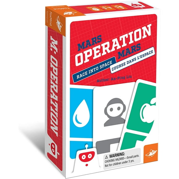 shiyou-FoxMind Games: Mars Operation, A Logical Card Game with Robots in Space, Fun for Families and Friends, and can Also be Played Solo. for Ages 8 and up.