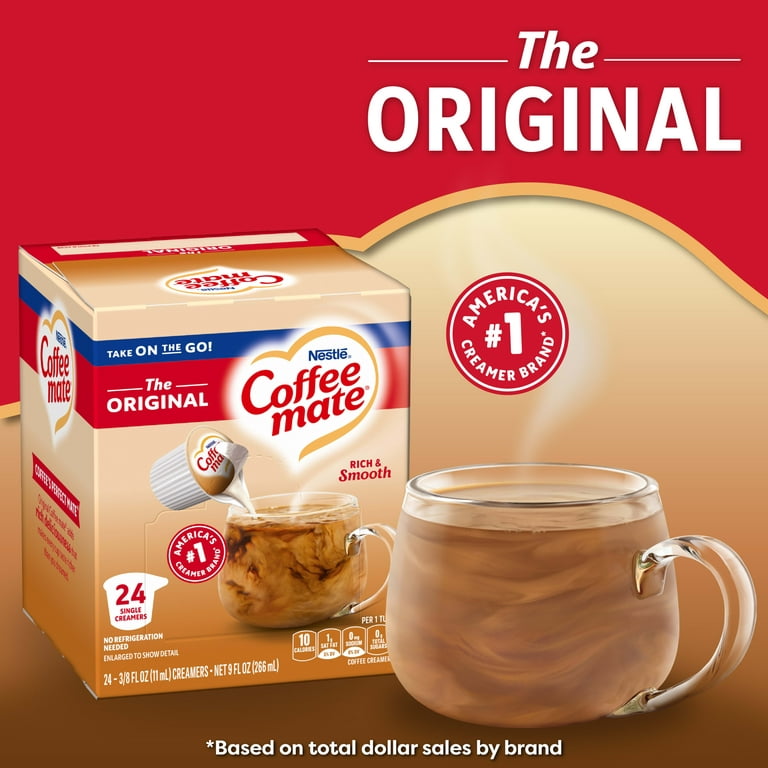 Nestle Coffee mate Original Liquid Coffee Creamer Singles, 24 ct, 10.25 oz