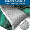 thumbnail image 4 of Green Marble Color Flow Pattern Bathroom Rugs Sets 3 Piece,Toilet Cover Set,Absorbent Non Slip Bathroom Mats Sets with U-Shaped Contour Rug Toilet Rug Set, 4 of 5