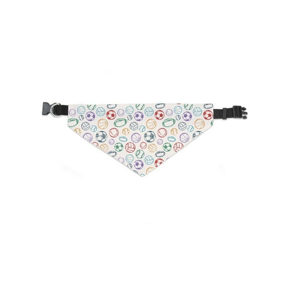 Hand Drawn Sports Pattern Bandana  -Image by Shutterstock,  Small