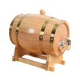 thumbnail image 2 of Barril de madera, cubo de vino, regalo de decoración, Vintage, barril de cerveza, barril de vino para almacenamiento de brandy, licores, mesa familiar Madera 3L, 2 of 9