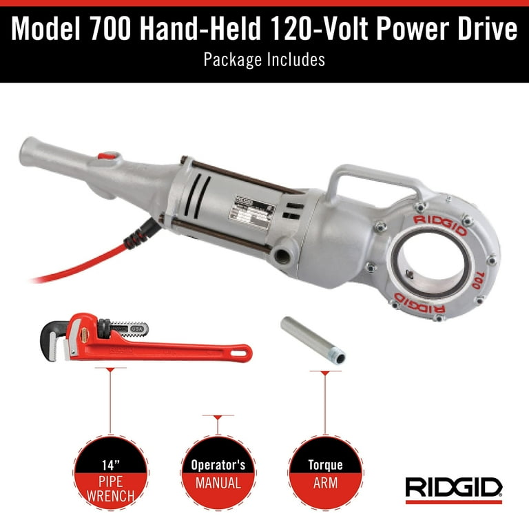 RIDGID 41935 Model 700 Hand-Held Power Drive, 26-30 RPM Pipe RIDGID 41935 Model 700 Hand-Held Power Drive, 26-30 RPM Pipe