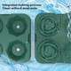 thumbnail image 5 of Bandeja para cubitos de hielo Rose Diamond | 4 moldes grandes de silicona para whisky y cócteles | Formas de hielo de fusión lenta para bebidas y regalos DIY para mujeres, 5 of 6