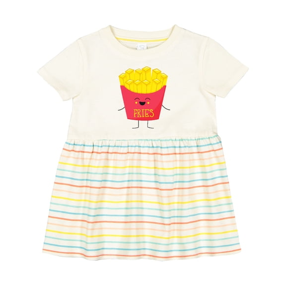 Inktastic Cute Kawaii French Fries Girls Baby Dress
