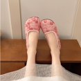 thumbnail image 6 of Dress Shoes for Women Round Closed Toe Flats Shoes Floral Lace Ballet Flats Dressy Comfortable Foldable Flats Low Heel Slip on Shoes Pink, 6 of 8
