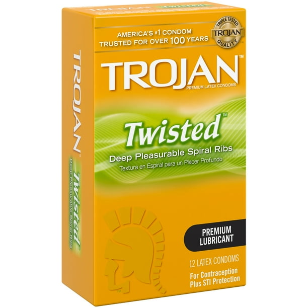 Trojan Stimulations Lubricated Latex Condoms 12 ct