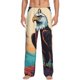 thumbnail image 1 of Balery Cartoon Iceberg Bald Eagle Pantalones de pijama para hombre, pijama ultraligero, pantalón de descanso-Small, 1 of 6