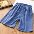 thumbnail image 6 of Cethrio Boys Athletic Shorts, Elastic Waist Relaxed Fit Summer Quick-drying Running Shorts Blue Size 6, 6 of 6