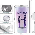 thumbnail image 6 of Tumbler Gifts For Mom From Son,Suitable for Mothers Day Mom Birthday Gifts，20 oz Coffee Tumbler with Straw and Lid，Double Wall Stainless Steel Vacuum Insulated Car Cup for Travel, 6 of 6