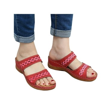 Aerothotic Women's Ivy Open Toe Slip On Sandals - Walmart.com