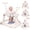 Beige, variant on 5 in 1 Baby Walker for Boys Girls,Foldable,Music,Light,Jumper,Rocking,Push,Height Adjustable Training Activity for Babies Infant 6-18 Months,Pink