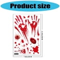 thumbnail image 5 of Sinyiin 8 Sheets Horror Bloody Footprint Static Decal Horror Party Decorations No Residues, 5 of 18