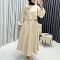 thumbnail image 2 of Elegant Women's Floral Printed Loose Fit Long Sleeve Tunic and Pants Two Piece Outfit Set, 2 of 7