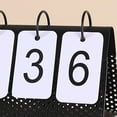 thumbnail image 4 of 2 Pieces Metal Frame Decorative Perpetual Calendar Page Turning Office Decor Sunnimix Calendario de escritorio, 4 of 5
