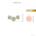 thumbnail image 3 of ANGARA Natural Three Stone Bezel-Set Diamond Pendant in 14K Yellow Gold for Women (Size-3.8mm| Color-K| Clarity-I3) | April Birthstone, Anniversary, Jewelry Gift for Women | Natural Diamond Necklace, 3 of 7