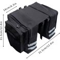 thumbnail image 3 of Bolsa para bicicleta, portaequipajes, bolsa para baúl de bicicleta, alforja doble para bicicleta, alforja trasera para bicicleta, bolsa doble para bicicleta, para viajes al aire libre,, 3 of 4