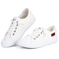 thumbnail image 3 of JENN ARDOR Womens Canvas Shoes Low Tops Lace up Fashion Sneakers Comfort Flat Shoe, 3 of 11