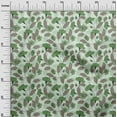 thumbnail image 3 of oneOone Silk Tabby Green Fabric Floral Retro Sewing Material Print Fabric By The Yard 42 Inch Wide, 3 of 5
