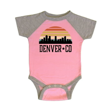 

Inktastic Denver Colorado Skyline Vintage Gift Baby Boy or Baby Girl Bodysuit